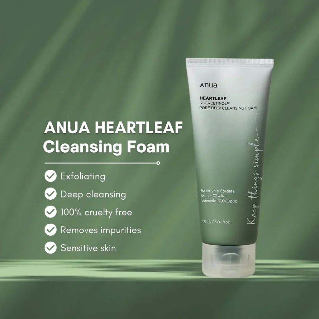 Anua - Heartleaf Quercetinol Pore Deep Cleansing Foam