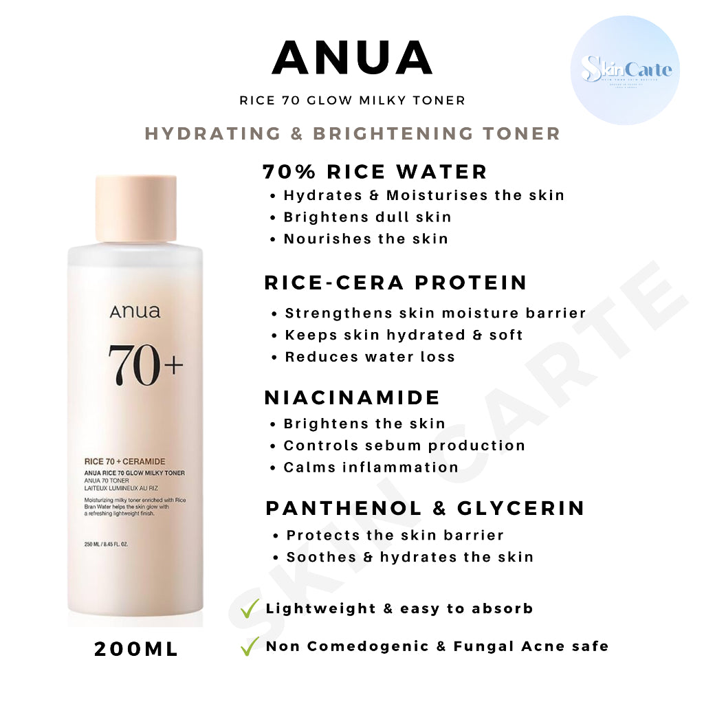 Anua - Rice 70 Glow Milky Toner