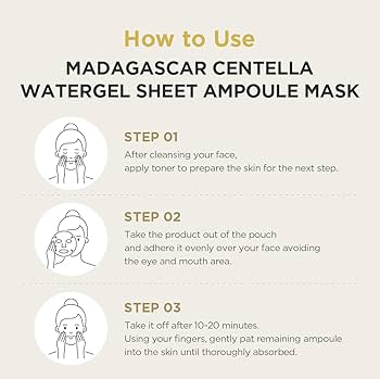 SKIN1004 - Madagascar Centella Watergel Sheet Ampoule Mask