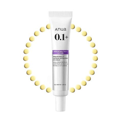 Anua - Retinol 0.1 Caffeine Revitalizing Eye Cream