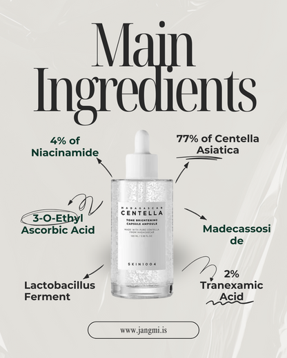 Skin1004 - Madagaskar Centella tónbjartandi hylkislykja 50 ml