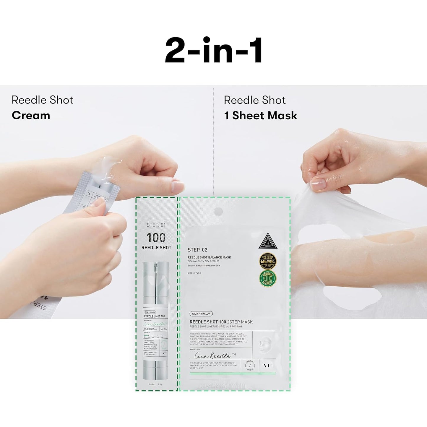 VT Mild Reedle Shot 50 2-Step Mask