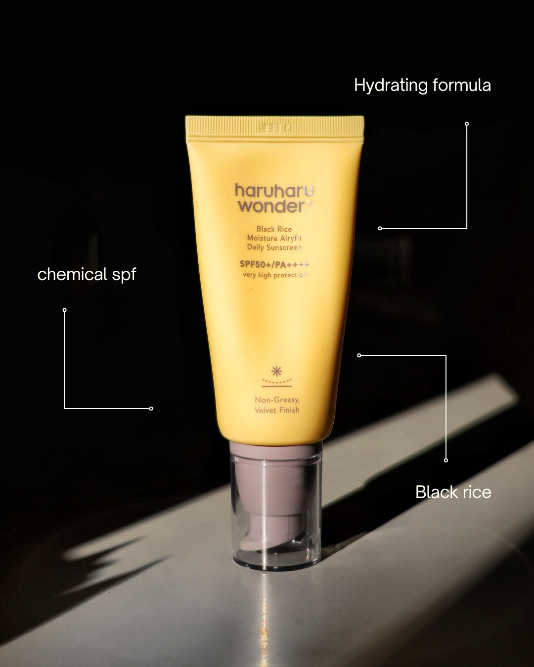 Haruharu Wonder - Black Rice Moisture Airyfit Sunscreen SPF50+/PA++++