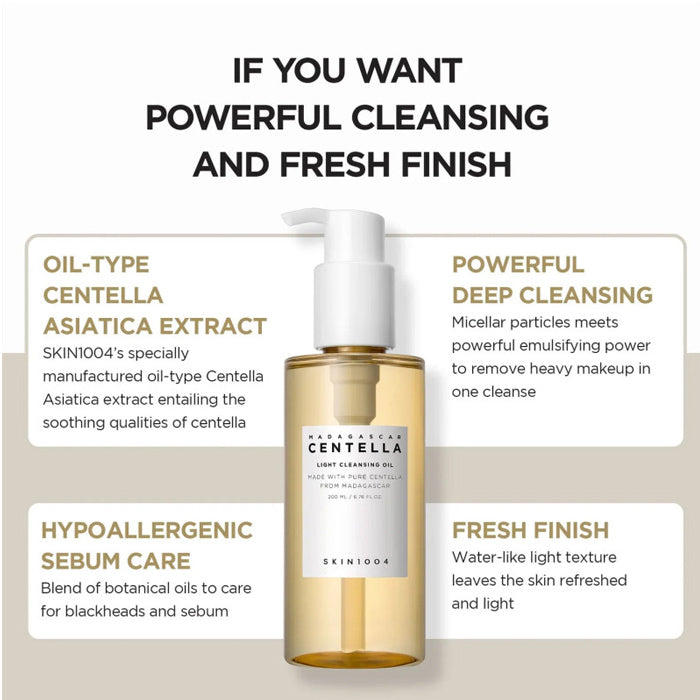 Skin1004 - Madagascar Centella Light Cleansing Oil 30ml