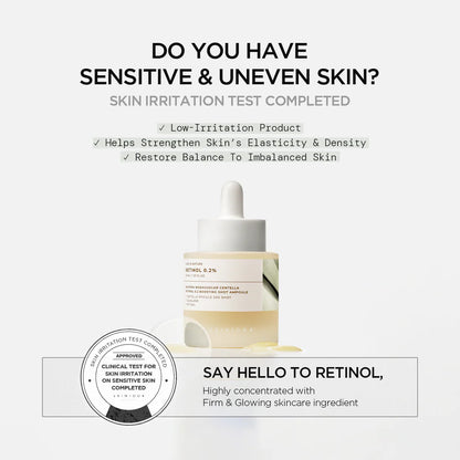 Skin1004 - Madagaskar Centella Retinol 0.2 örvandi sprauta ampúlla
