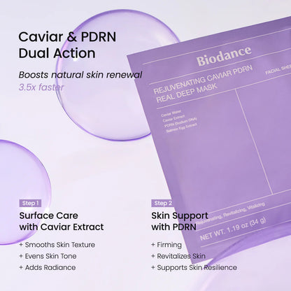 Biodance - Rejuvenating caviar PDRN real deep mask