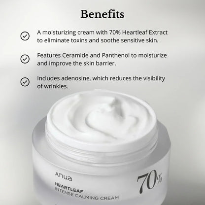 Anua - Heartleaf 70% Intense Calming Cream