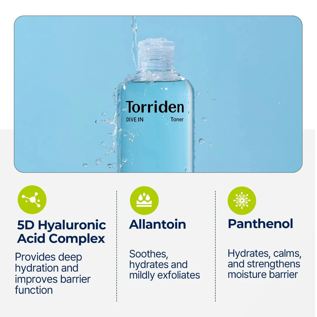 Torriden - DIVE-IN Low Molecule Hyaluronic Acid Toner