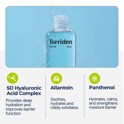 Torriden - DIVE-IN Low Molecule Hyaluronic Acid Toner